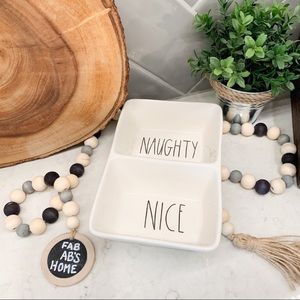 🚨 CLOSING 9.16 🚨 Rae Dunn Holiday NAUGHTY NICE Double Dish
